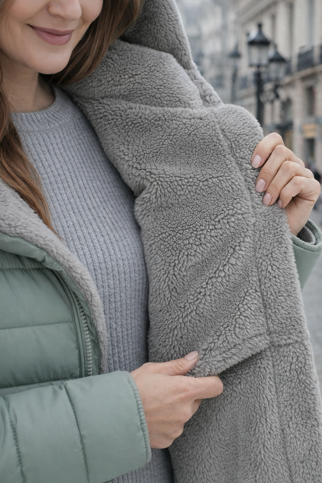 Clara Valmont — Abrigo Acolchado Forro Polar Luxe | LIQUIDACIÓN 70%