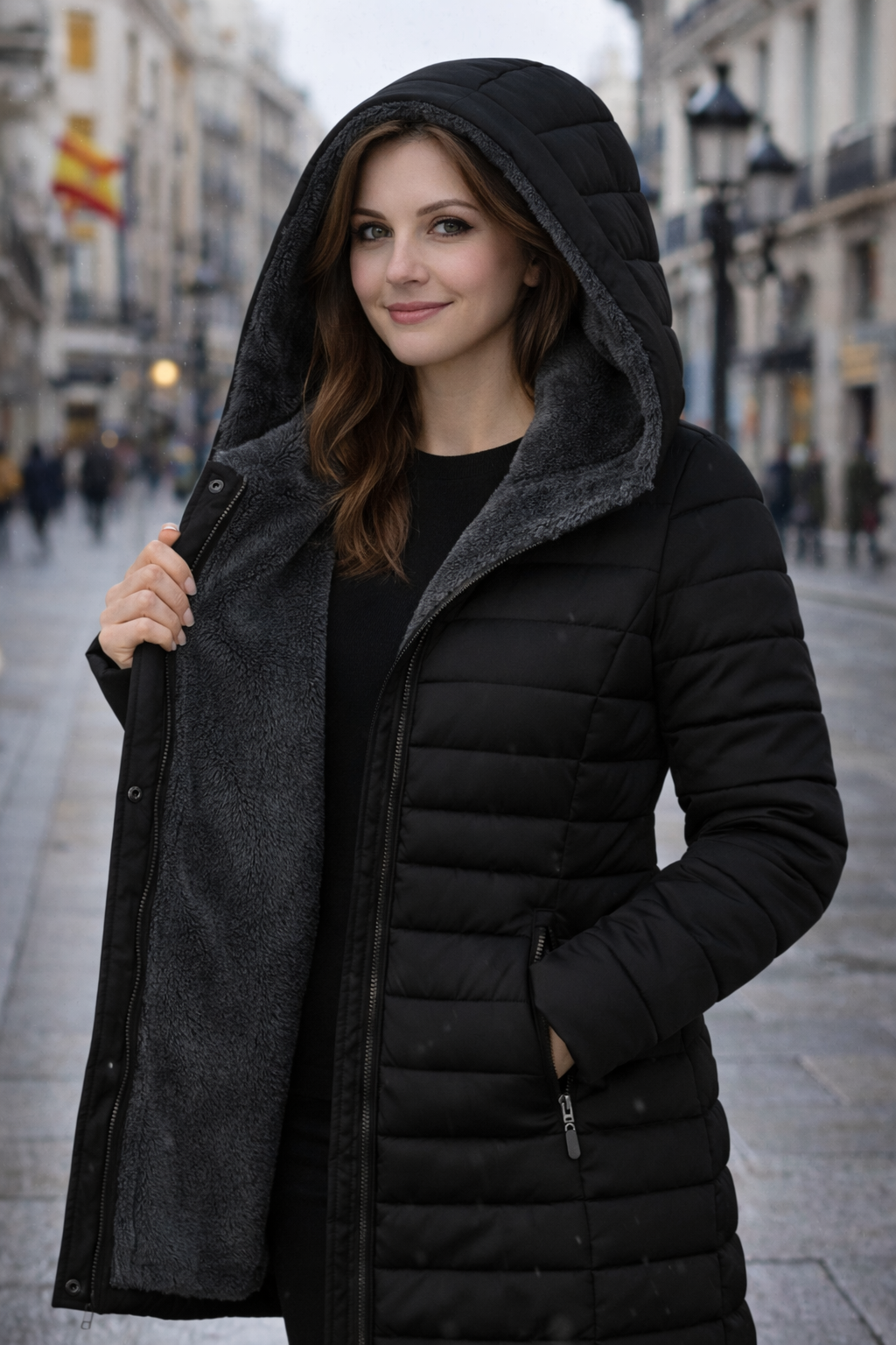 Clara Valmont — Abrigo Acolchado Forro Polar Luxe | LIQUIDACIÓN 70%