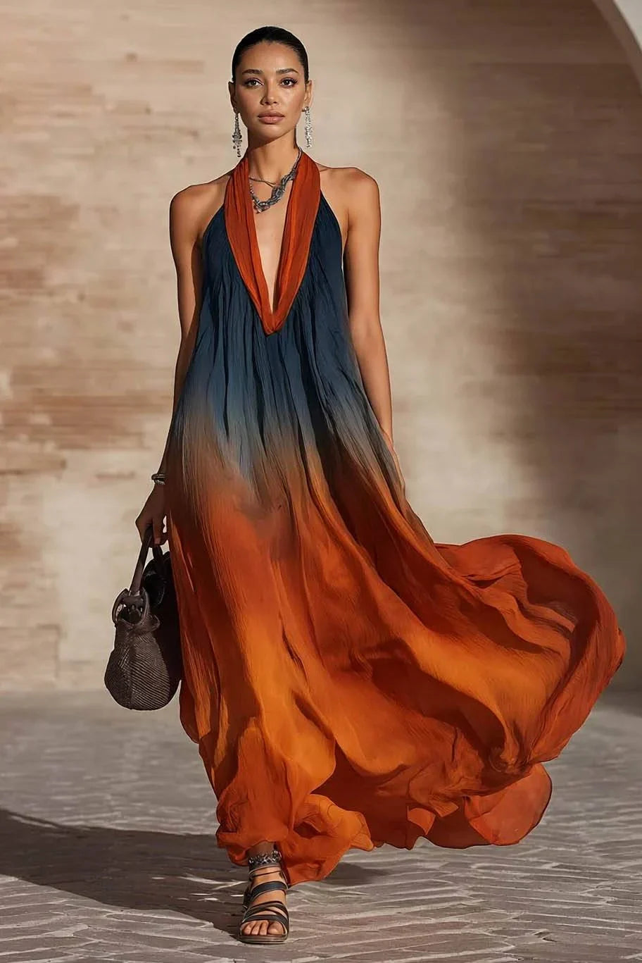 Paula | Vestido Largo - Modelo Halter