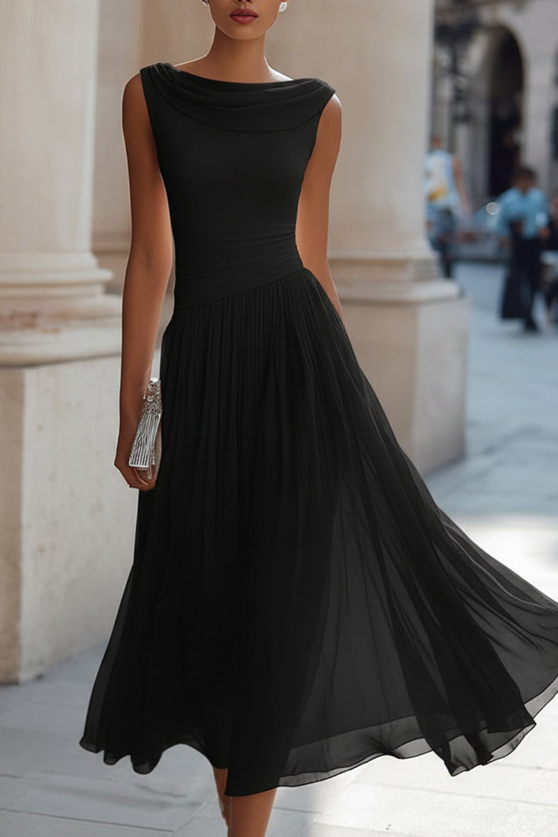 Emma | Vestido Midi Elegante de Ceremonia - Color Blanco