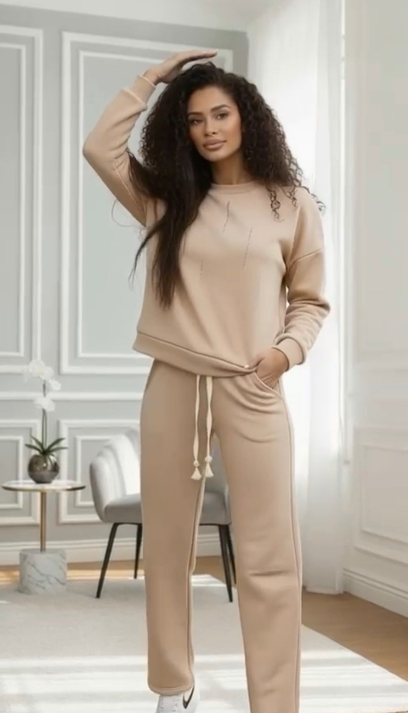 Stella Glam Valmont — Conjunto Sudadera & Pantalón Glitter | Noche que Deslumbra