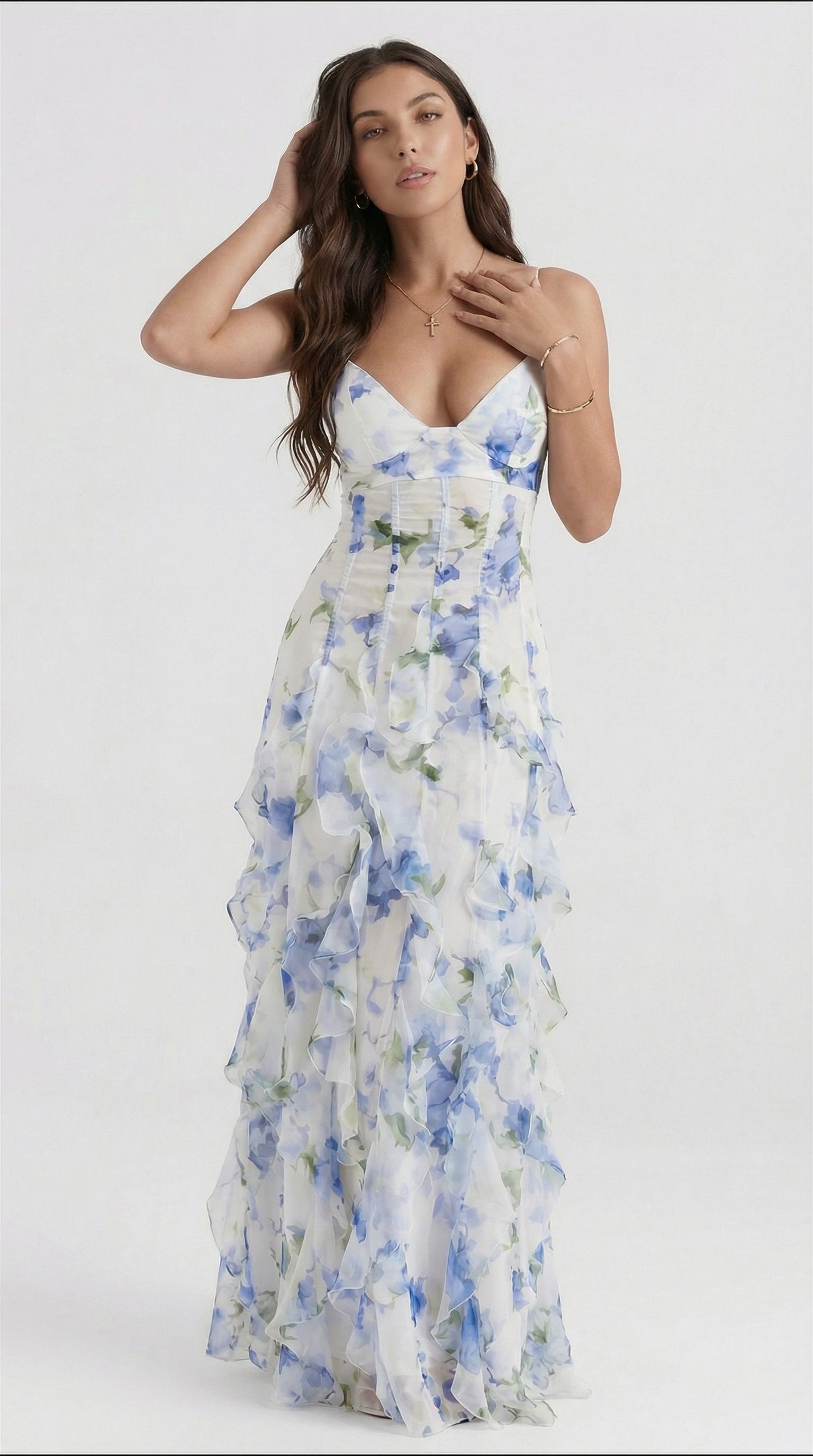 Noemi Valmont — Vestido Maxi Tirantes Espagueti Floral | Primavera 2026