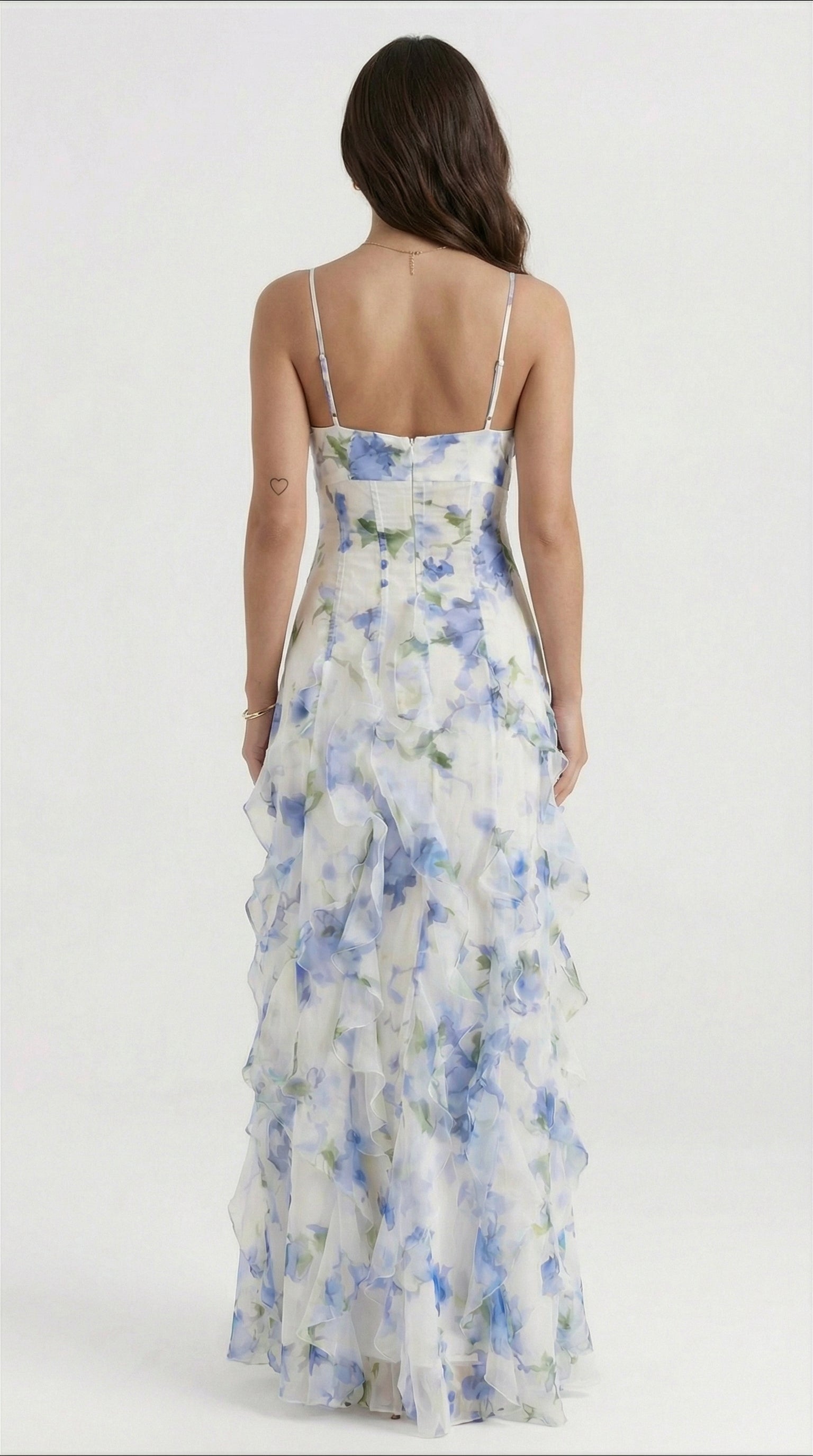 Noemi Valmont — Vestido Maxi Tirantes Espagueti Floral | Primavera 2026