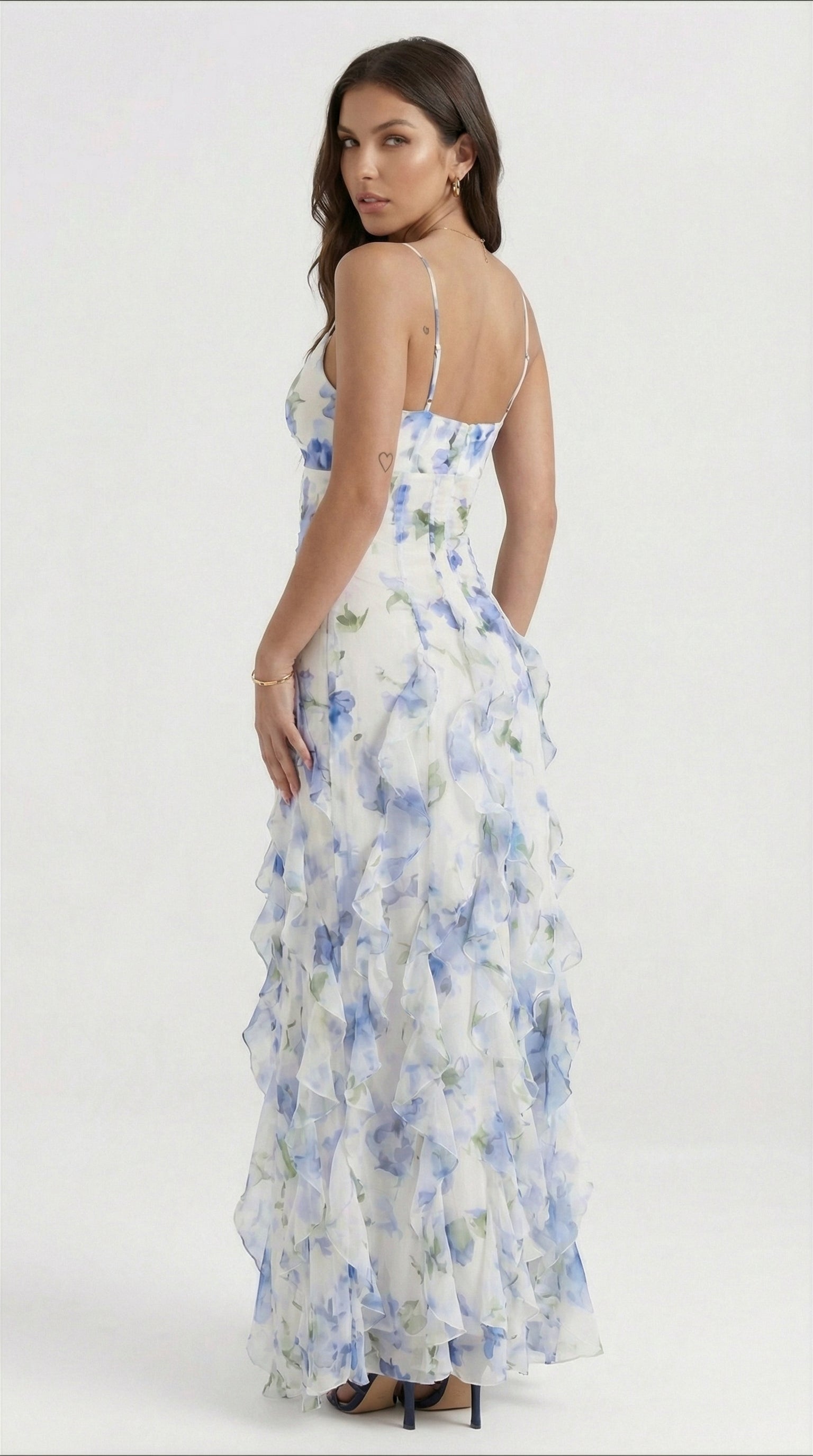 Noemi Valmont — Vestido Maxi Tirantes Espagueti Floral | Primavera 2026