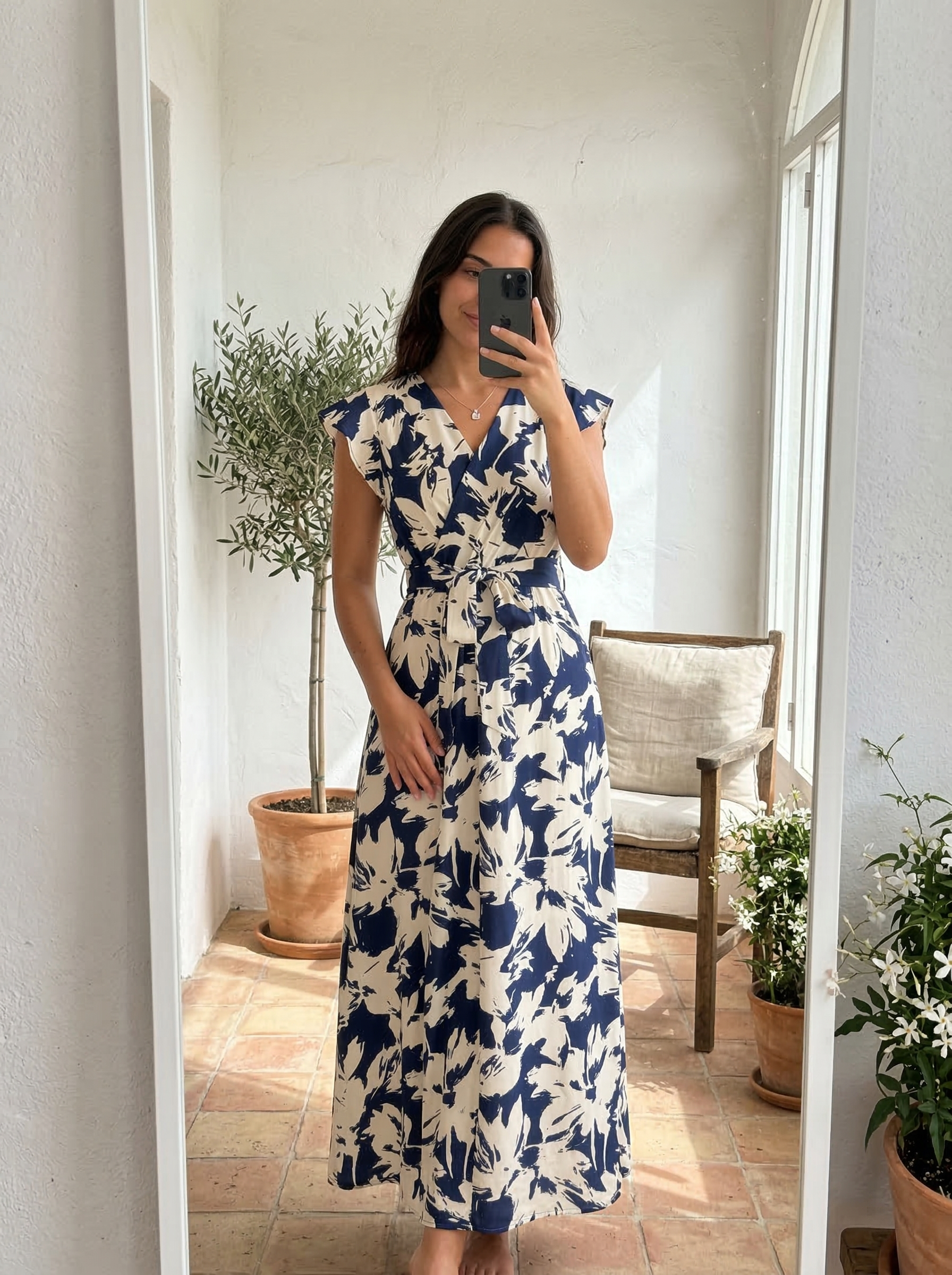 Elvira Valmont — Vestido Largo Estampado Floral | Marbella 2026