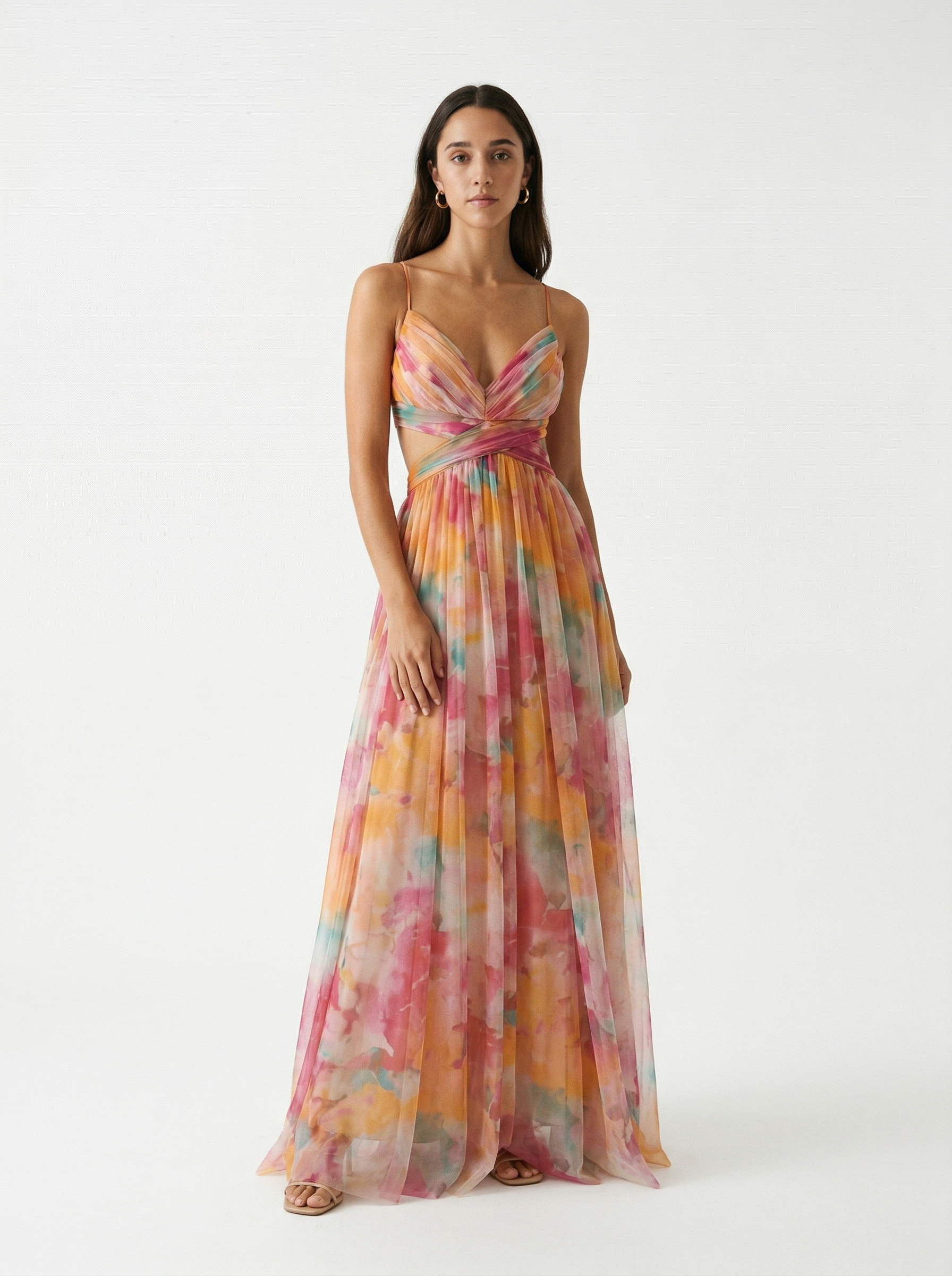 Lola Valmont — Vestido Largo Floral | Colección Marbella 2026