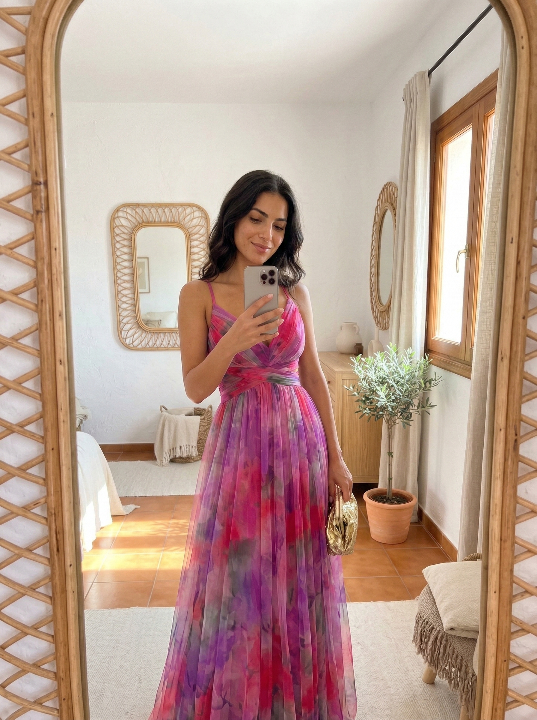 Lola Valmont — Vestido Largo Floral | Colección Marbella 2026