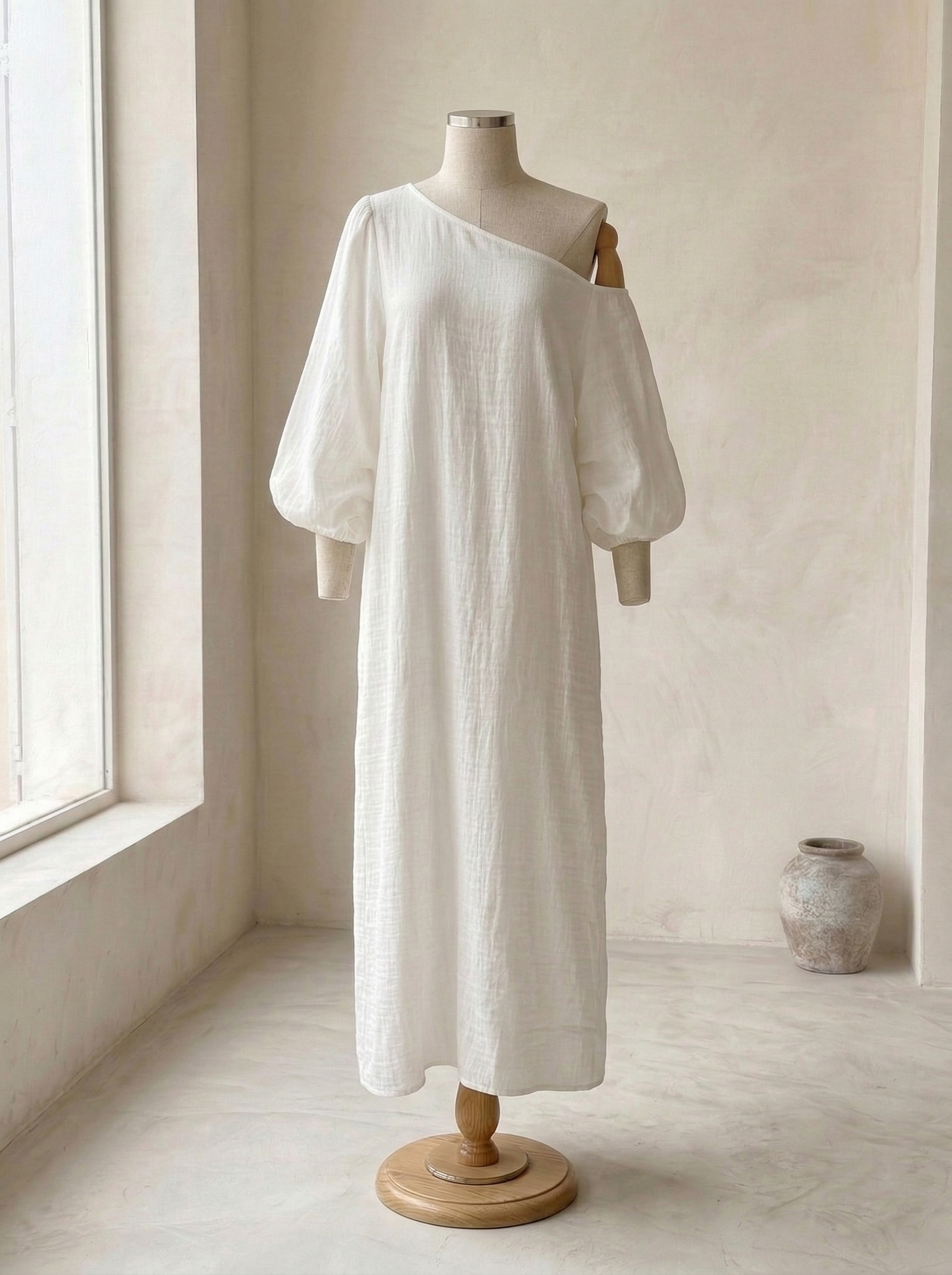 Candela Valmont — Vestido Largo de Lino | Colección Marbella 2026