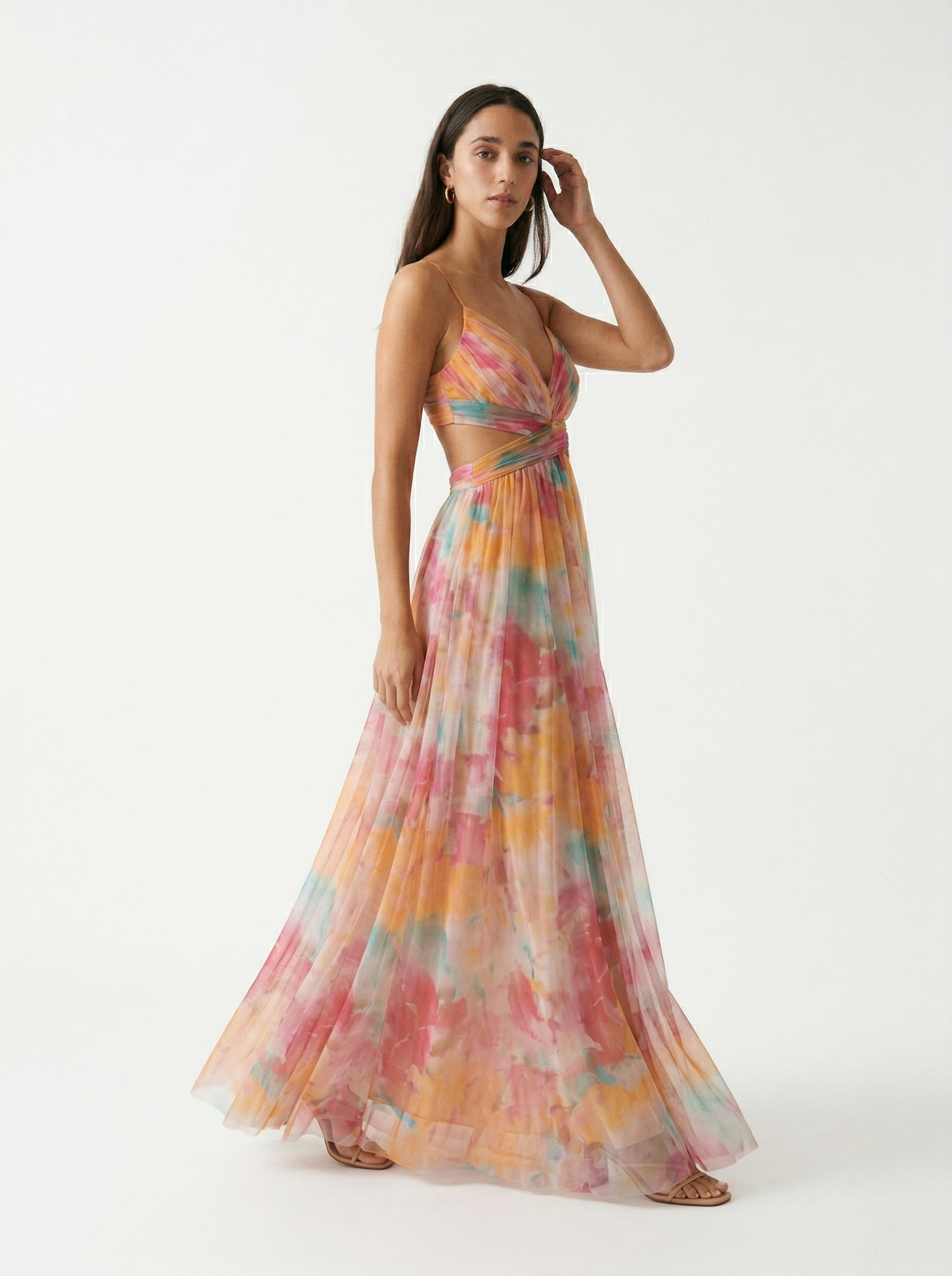 Lola Valmont — Vestido Largo Floral | Colección Marbella 2026