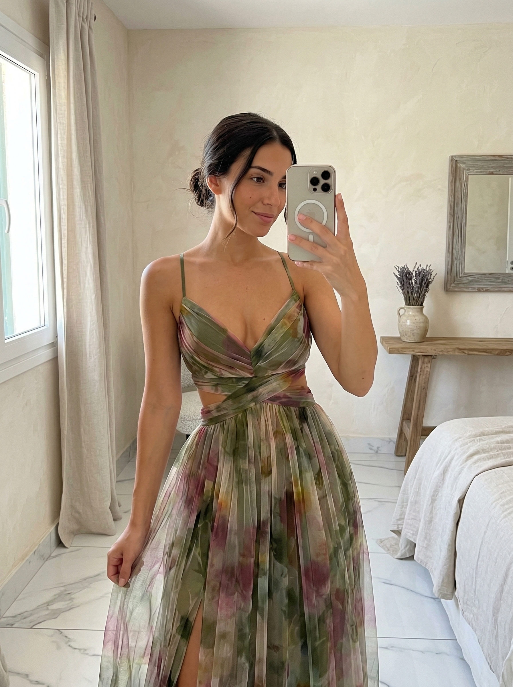 Lola Valmont — Vestido Largo Floral | Colección Marbella 2026