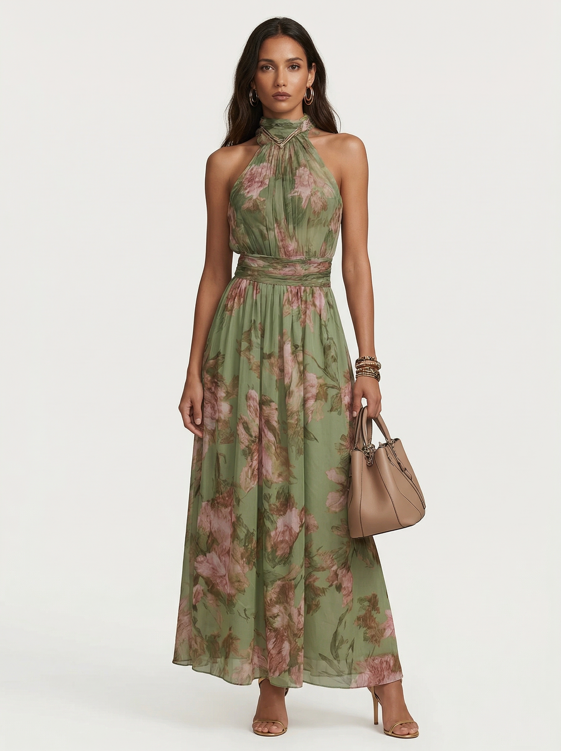 Olivia Valmont — Vestido Largo Floral | Colección Marbella 2026