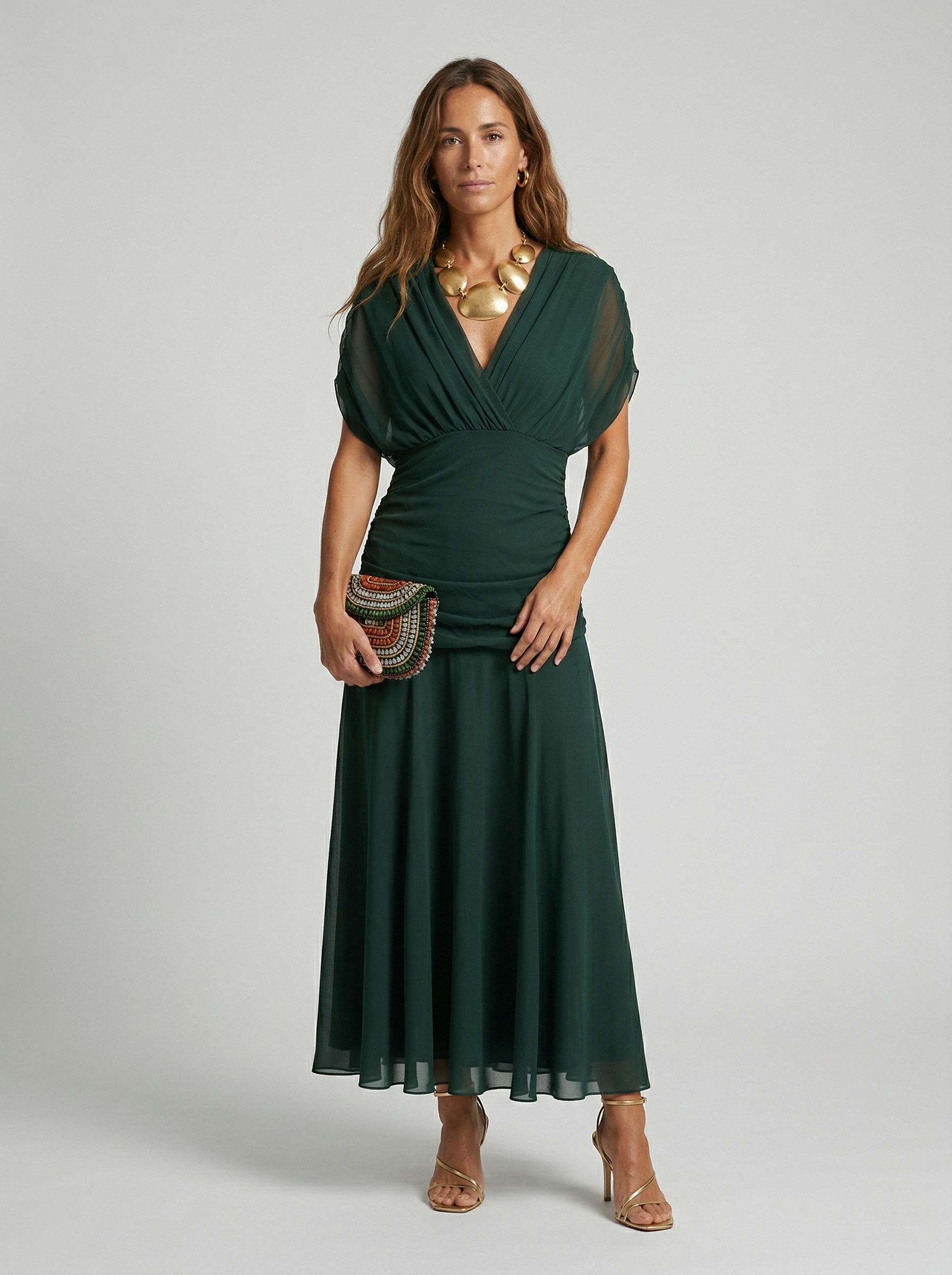 Nora Valmont — Vestido Largo Escote en V Edición Limitada | Sevilla