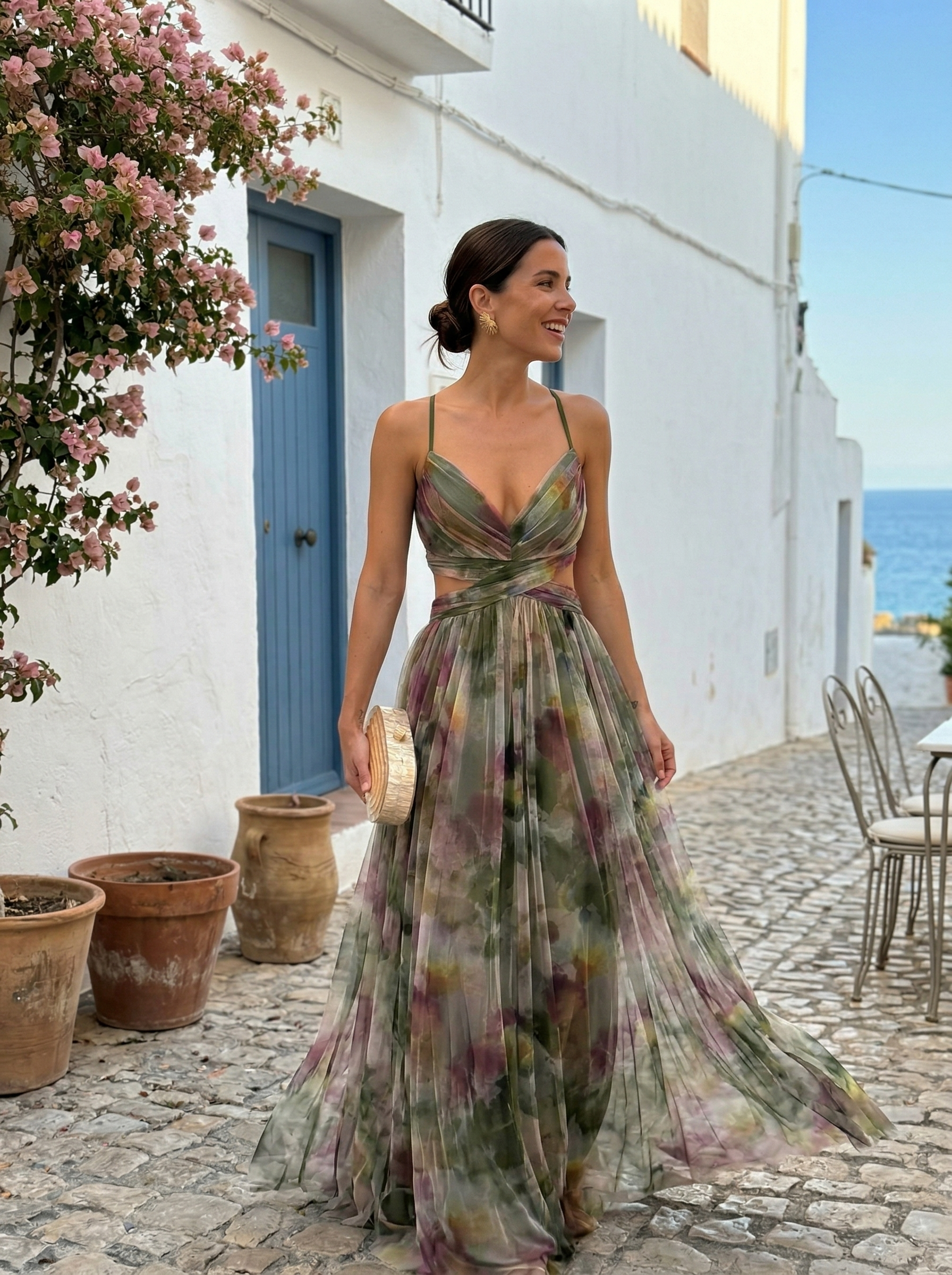 Lola Valmont — Vestido Largo Floral | Colección Marbella 2026