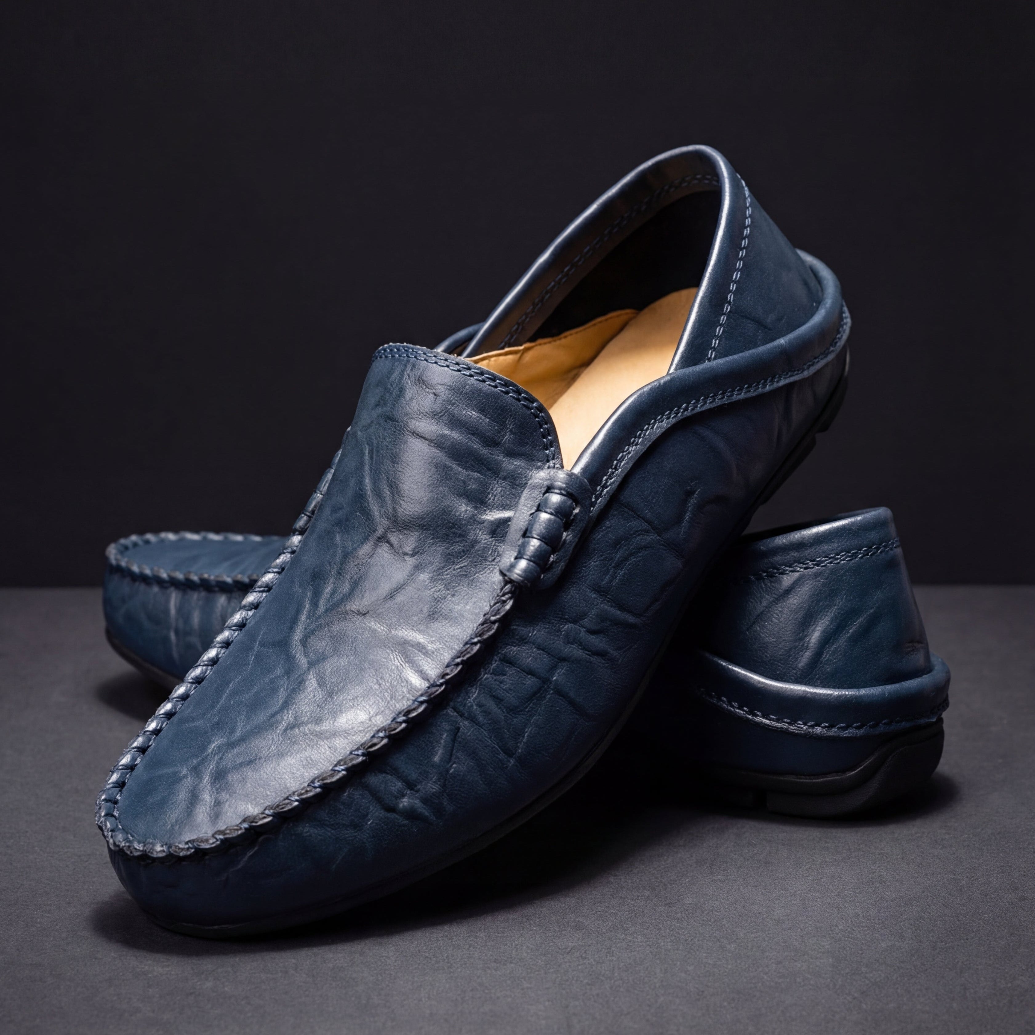 Mocasín Florence Valmont — Cuero Artesanal Premium | Beige, Azul Marino, Negro y Marrón