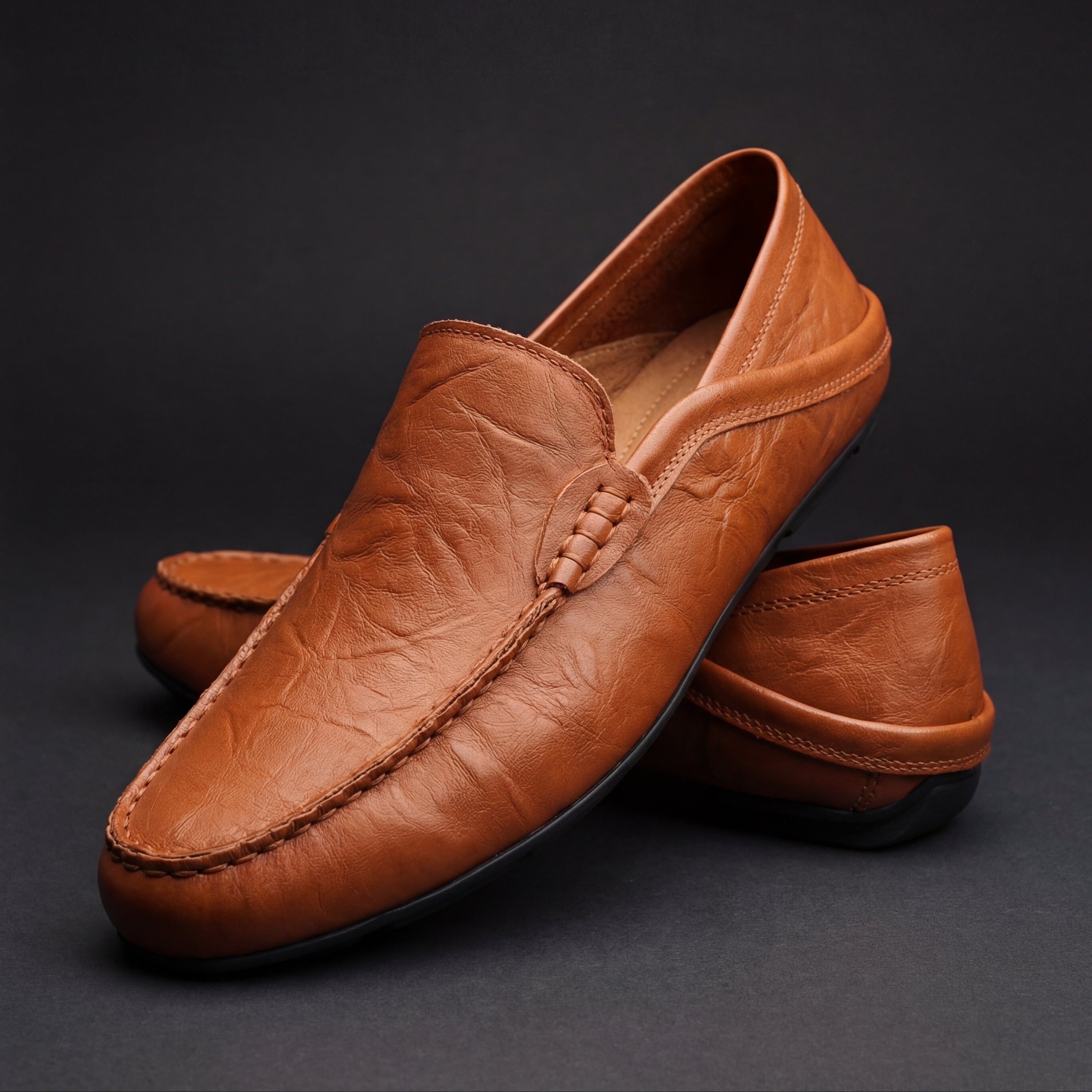 Mocasín Florence Valmont — Cuero Artesanal Premium | Beige, Azul Marino, Negro y Marrón