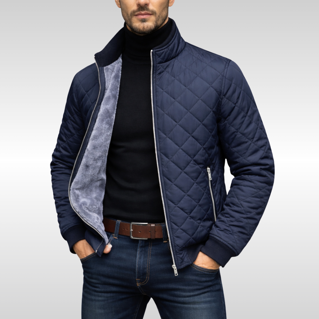 Chaquetas Liam Valmont — carácter en cada capa | Chaqueta Acolchada con Cremallera Elegante