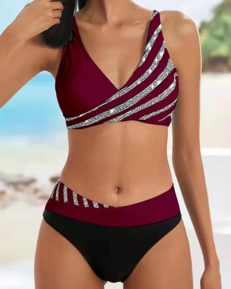 Bikinis Mona Valmont — confianza que brilla bajo el sol | Bikini Estampado Tonos Cálidos