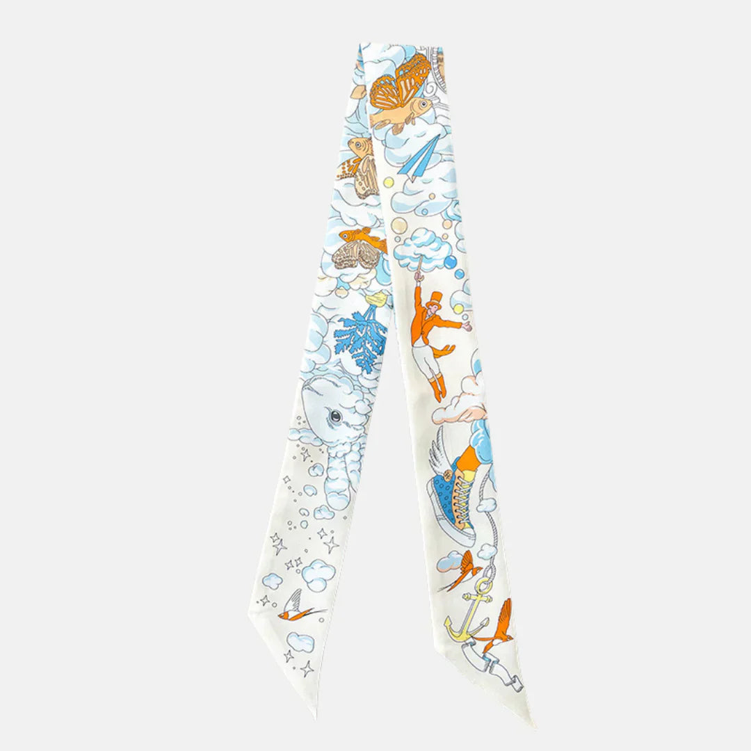 Cinta de Seda Valmont — Charm Seda para Bolso | Elegancia Pura