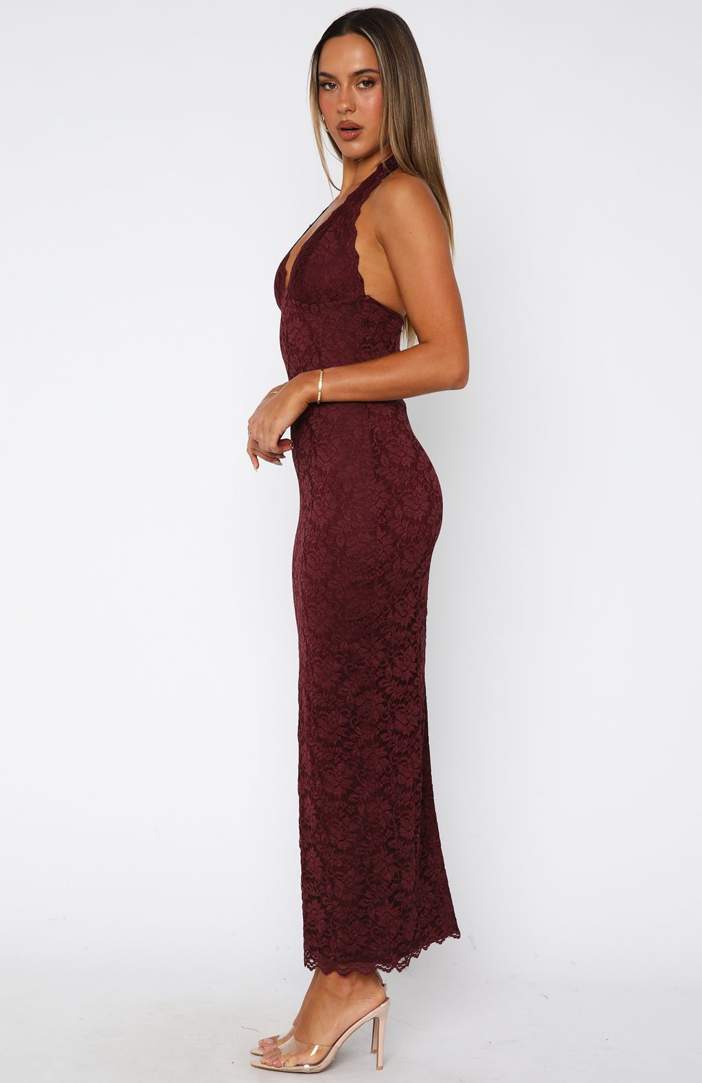 Mita Valmont — Vestido Maxi de Encaje | Noche de Encaje