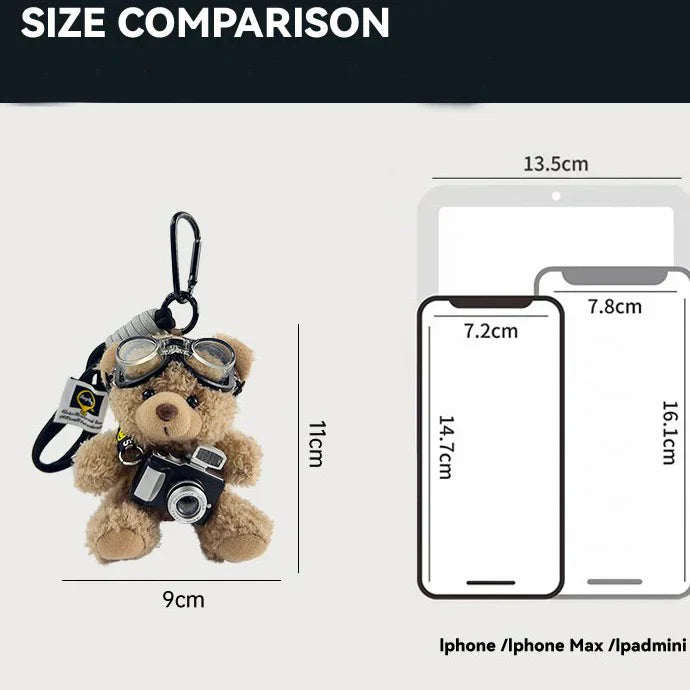 Teddy Bear Valmont — Charm Oso de Peluche para Bolso | Luxe Enfantin