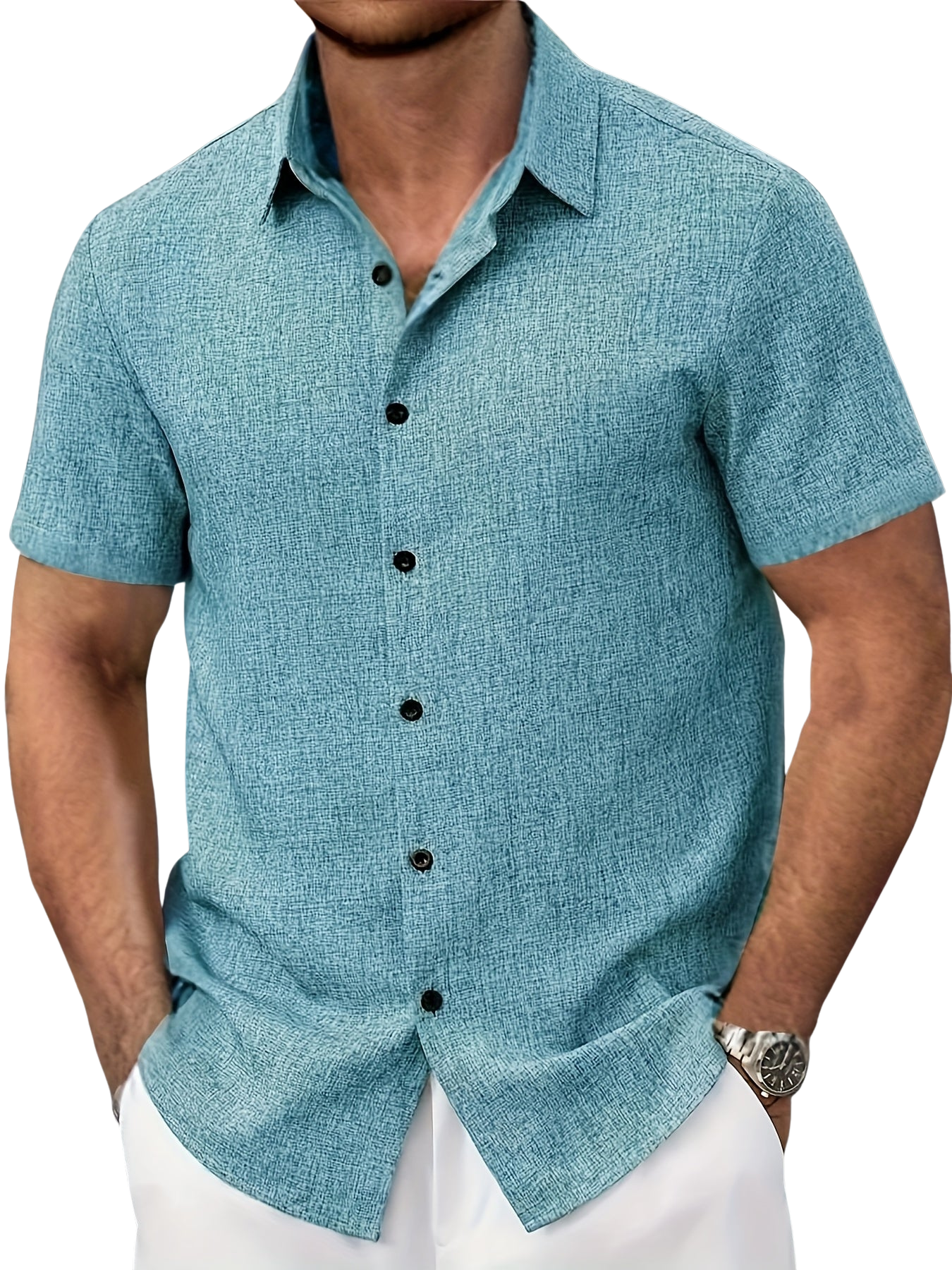 Camisa Lin Valmont — Distinción sin esfuerzo | Beige