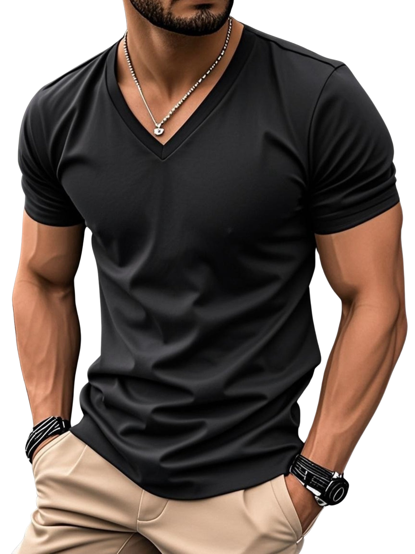 Camiseta Stylé Valmont — Distinción sin esfuerzo | Negro