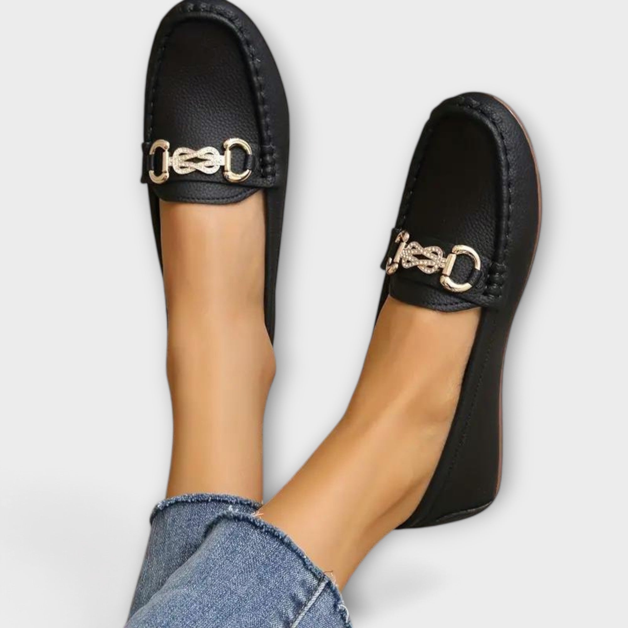 Mocasín Aurora Valmont — Cuero Chic Elegante Mujer