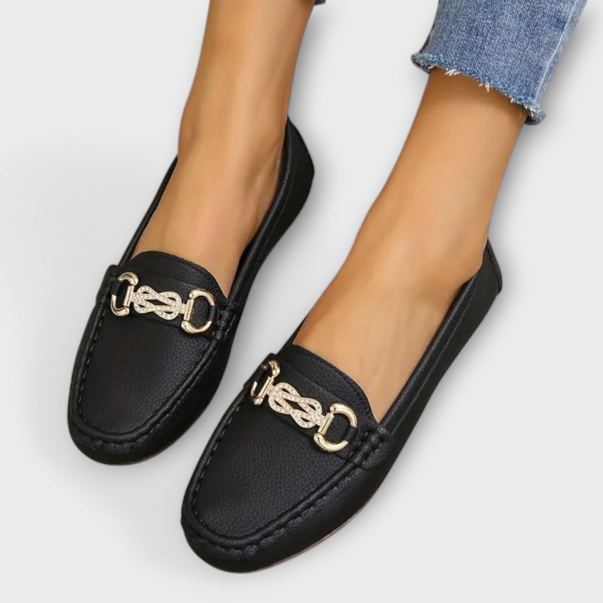 Mocasín Aurora Valmont — Cuero Chic Elegante Mujer