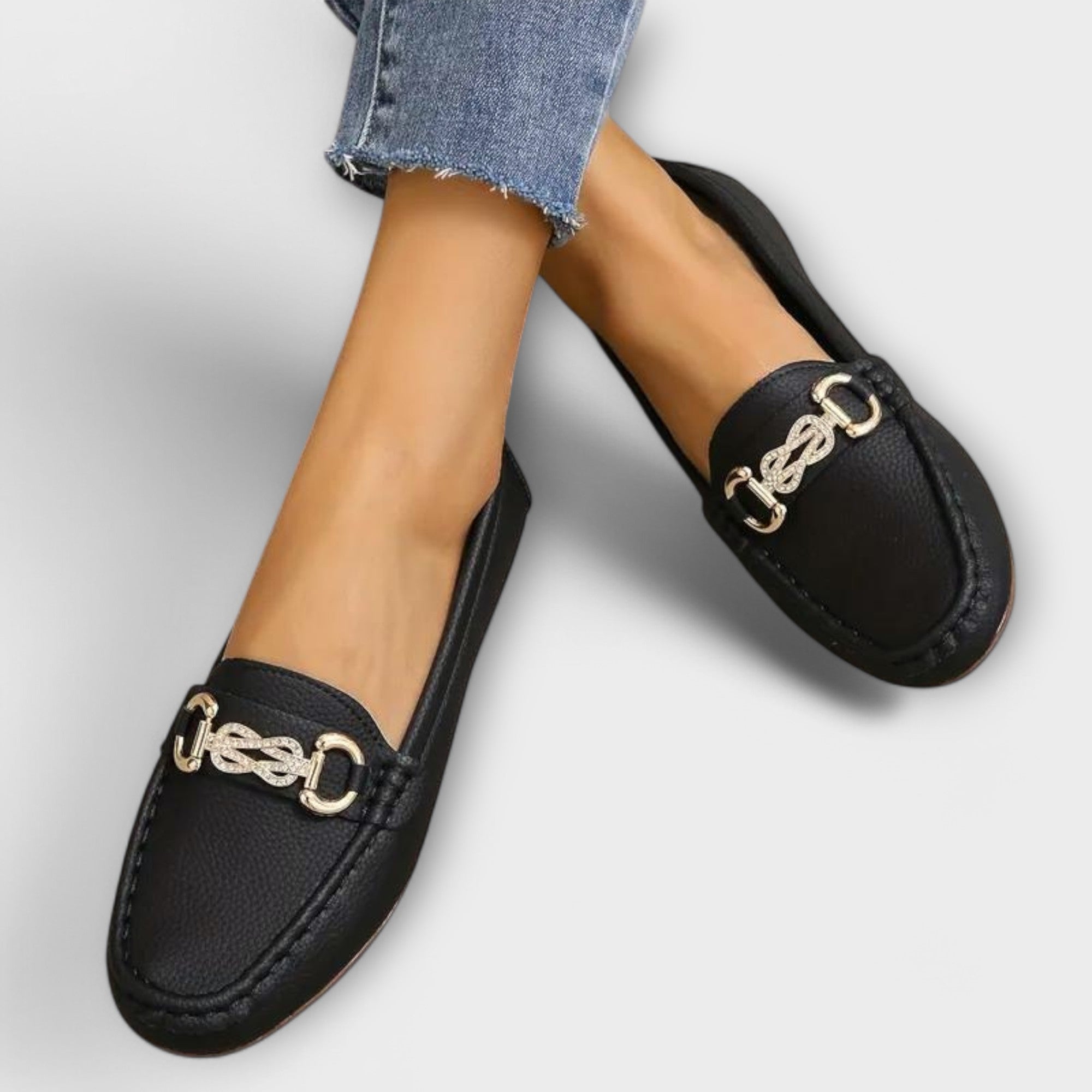 Mocasín Aurora Valmont — Cuero Chic Elegante Mujer