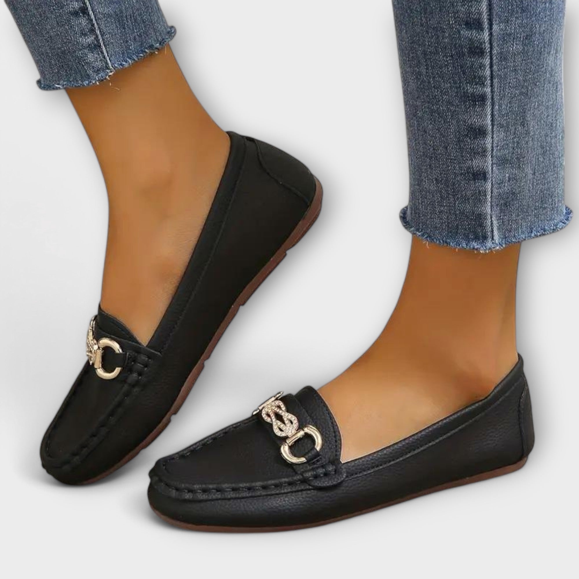 Mocasín Aurora Valmont — Cuero Chic Elegante Mujer