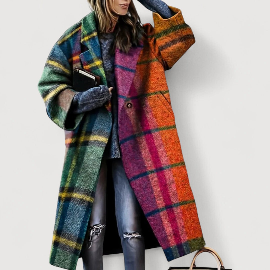 Abrigos Mirelle Valmont — elegancia que protege y enamora | Abrigo Estampado con Motivos