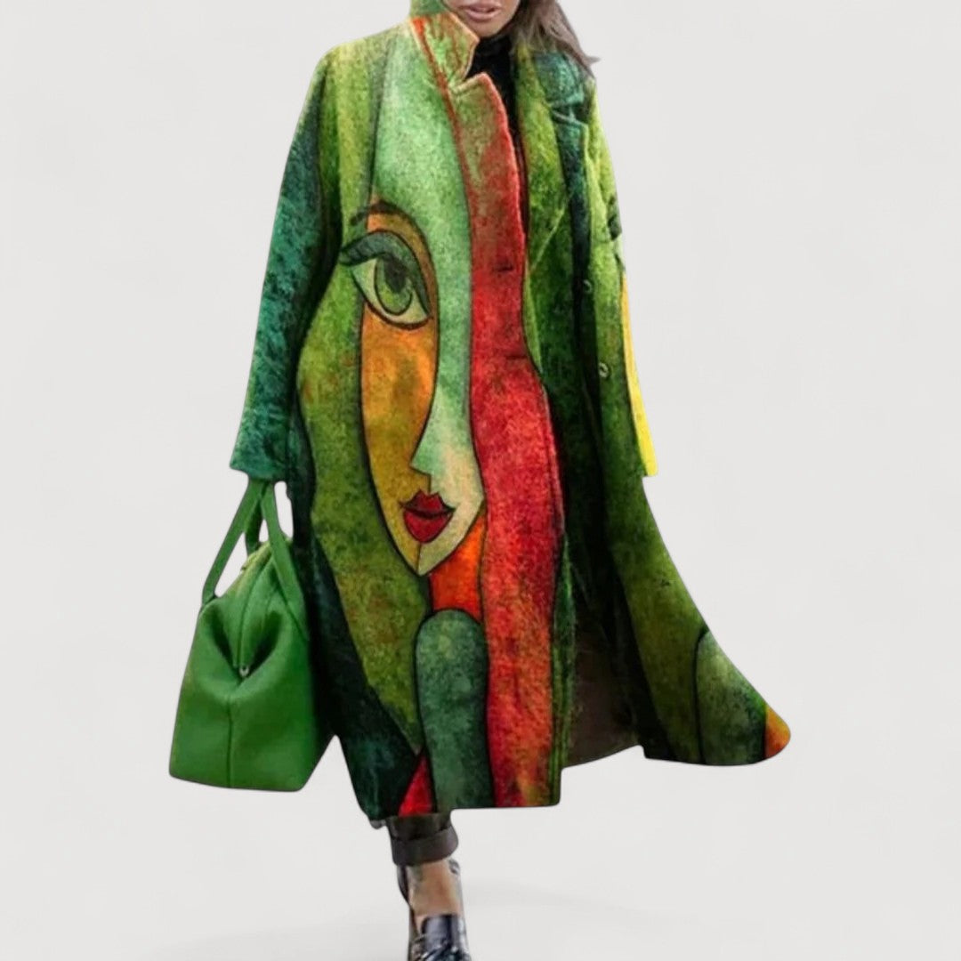 Abrigos Mirelle Valmont — elegancia que protege y enamora | Abrigo Estampado con Motivos