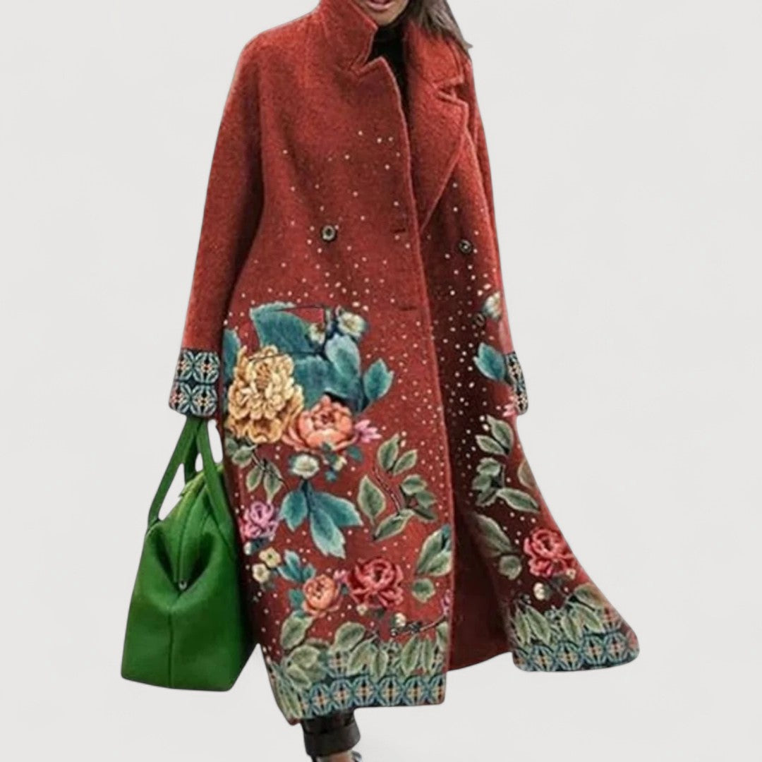 Abrigos Mirelle Valmont — elegancia que protege y enamora | Abrigo Estampado con Motivos