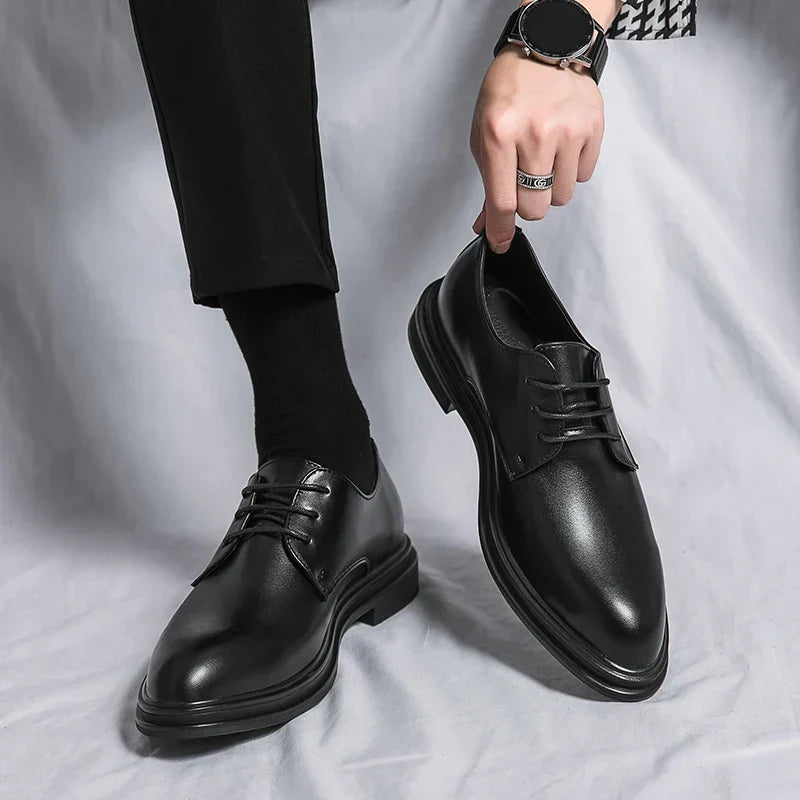 Derby Edmond Valmont — Zapato Formal de Charol | Negro Mate y Negro Charol