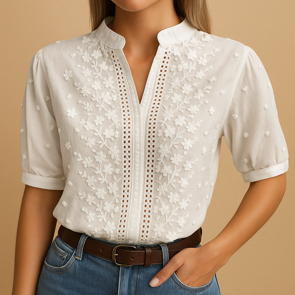 Blusa Blanche Valmont — Elegancia irresistible | Blanco