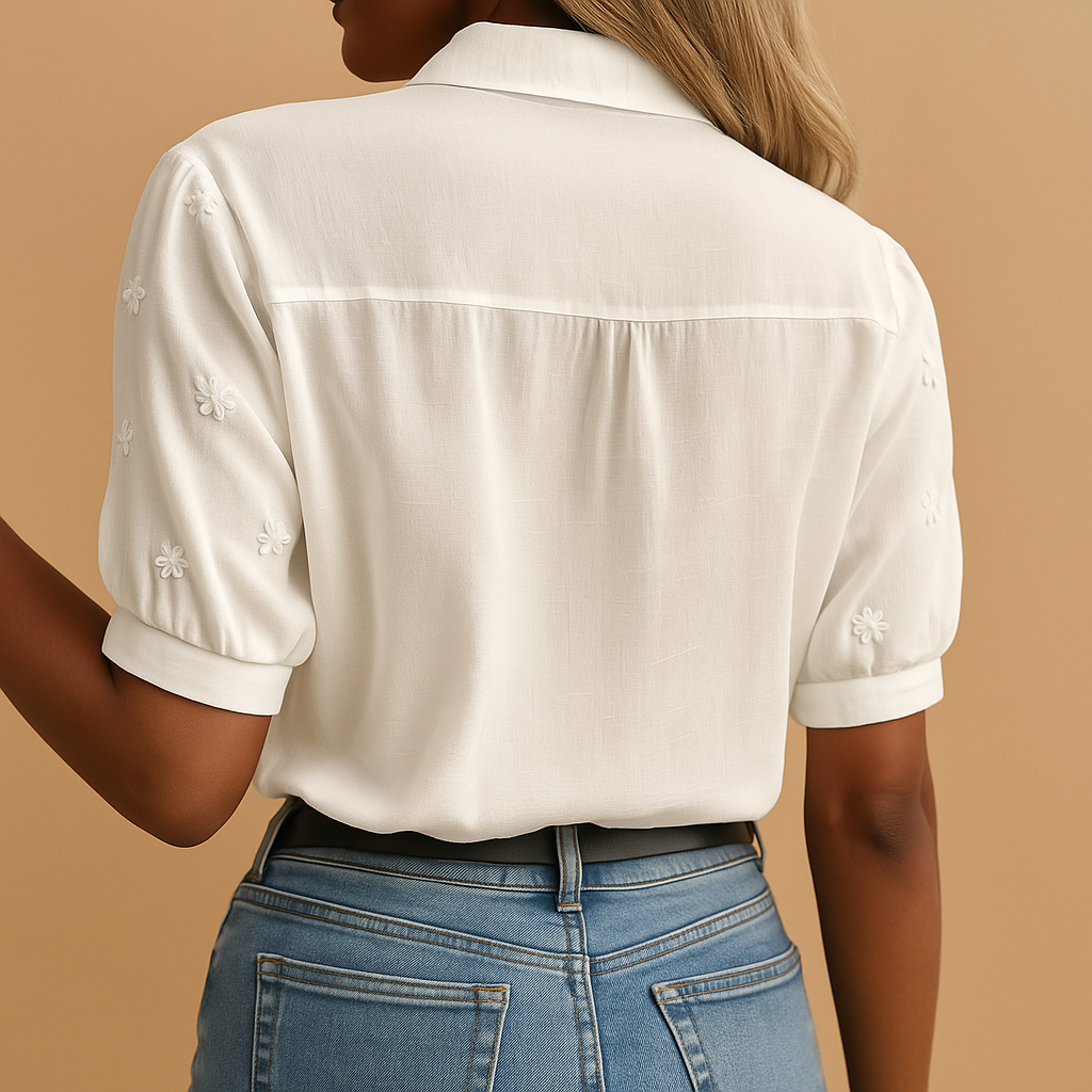 Blusa Blanche Valmont — Elegancia irresistible | Blanco