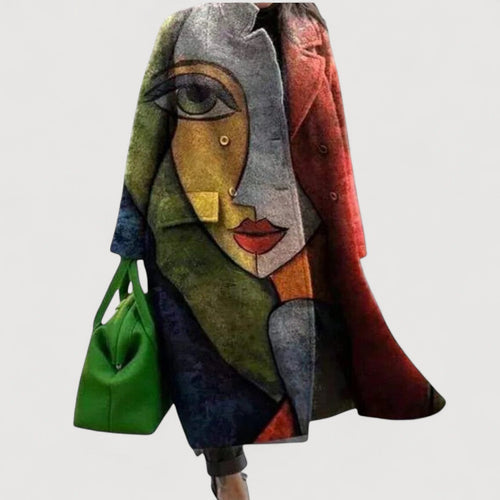 Abrigos Mirelle Valmont — elegancia que protege y enamora | Abrigo Estampado con Motivos