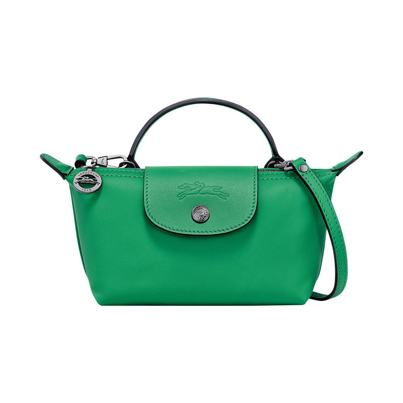 Parisien Valmont — Mini Bolso Piel Verde Esmeralda | Émeraude