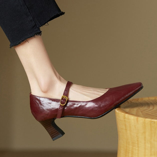 Mary Jane Orvane Valmont — Cuero Premium Vintage Revisitado | 4 Colores