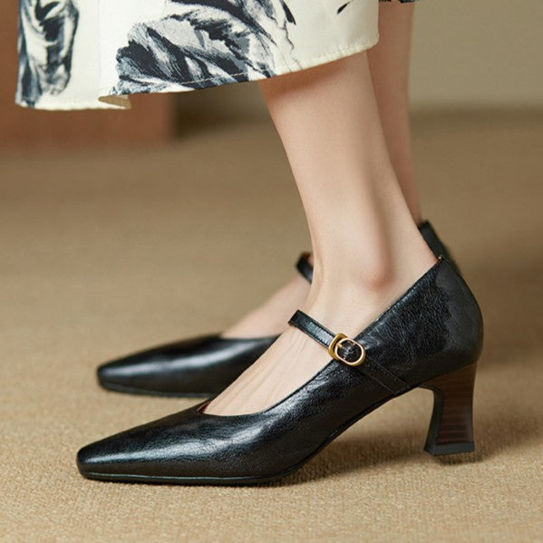 Mary Jane Orvane Valmont — Cuero Premium Vintage Revisitado | 4 Colores