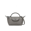 Parisien Valmont — Mini Bolso Piel Gris | Gris Élégant