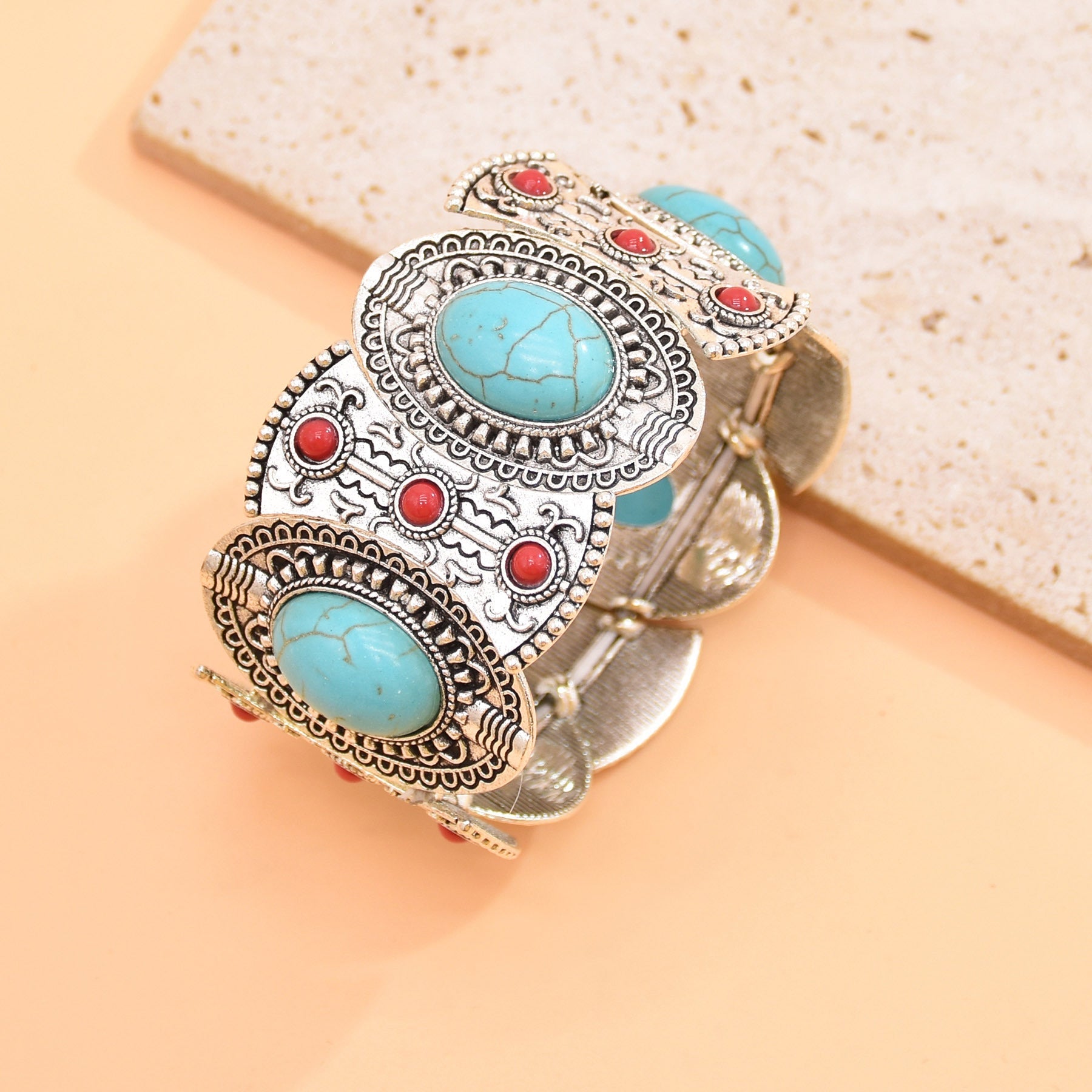 Pulsera Navajo Boho Valmont — Elegancia irresistible | Negro