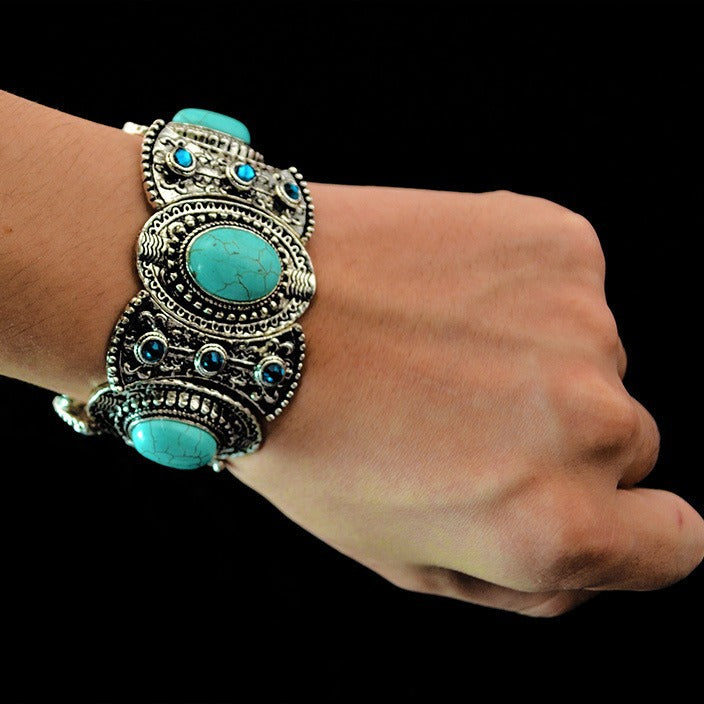Pulsera Navajo Boho Valmont — Elegancia irresistible | Negro