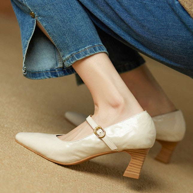 Mary Jane Orvane Valmont — Cuero Premium Vintage Revisitado | 4 Colores