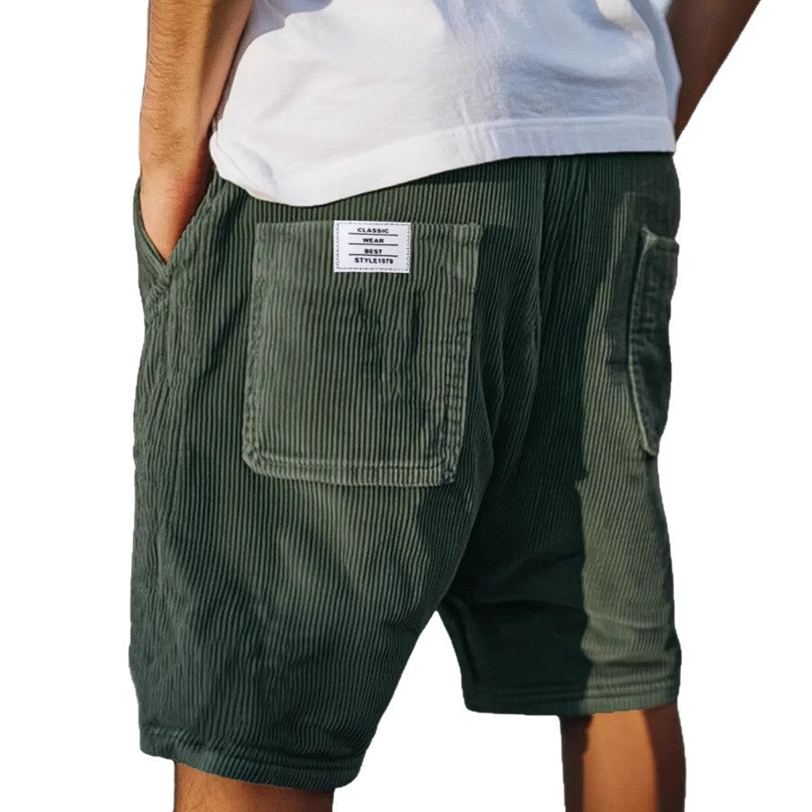 Short Edouard Valmont — Terciopelo Chic | Gris, Kaki, Azul, Verde, Negro y Verde Oscuro