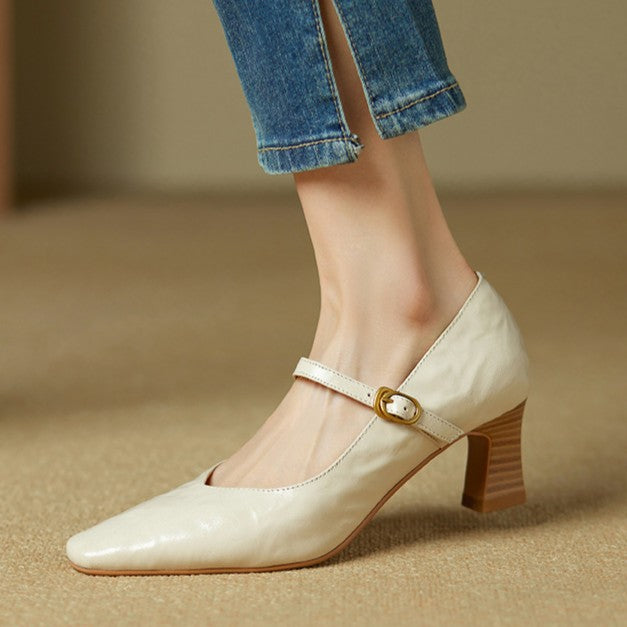 Mary Jane Orvane Valmont — Cuero Premium Vintage Revisitado | 4 Colores