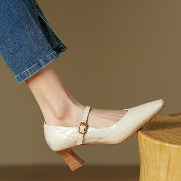 Mary Jane Orvane Valmont — Cuero Premium Vintage Revisitado | 4 Colores