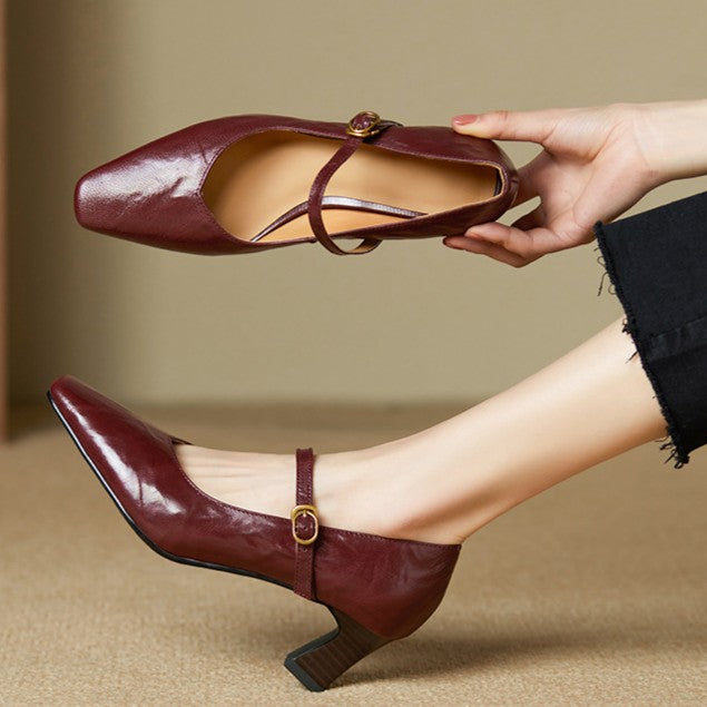 Mary Jane Orvane Valmont — Cuero Premium Vintage Revisitado | 4 Colores