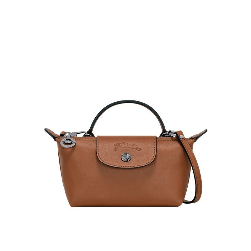 Parisien Valmont — Mini Bolso Piel Marrón | Cognac de Luxe