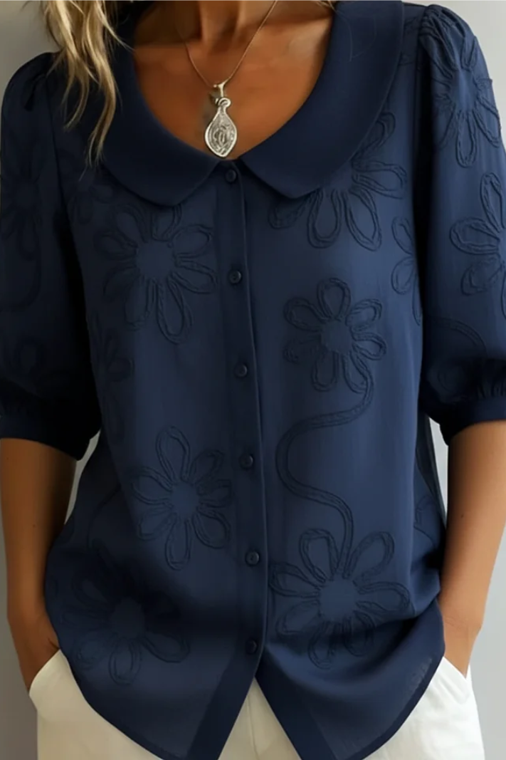 Blusa Fiora Valmont — Elegancia floral irresistible | Daniela Valmont